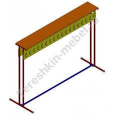 Вешалка напольная двухсторонняя 36 мест