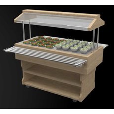 Салат-бар GastroLux WoodLine ПН-187/W нейтральный