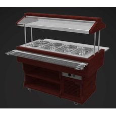 Салат-бар GastroLux WoodLine ТМ-127/3GN/W тепловой