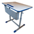 Стол ученический "Киташка -1" одноместный регулируемый,объемный фронтон, с регулировкой наклона столешницы