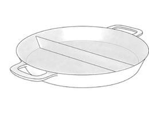 Алюминиевая 2-секционная сковорода D80СМ 8488