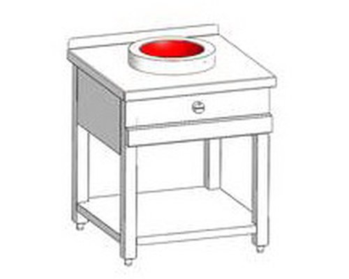 Индукционная вок-плита большая ETK-I-W 732117