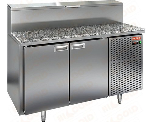 Стол холодильный для пиццы HiCold PZ2-11/GN (каменная столешница)
