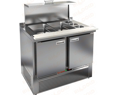 Стол холодильный для салатов HiCold SLE3-11GN (полипропилен)