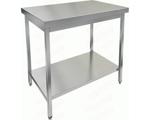 Стол разделочный центральный с полкой (столешница 1мм) НСО-10/7П-1