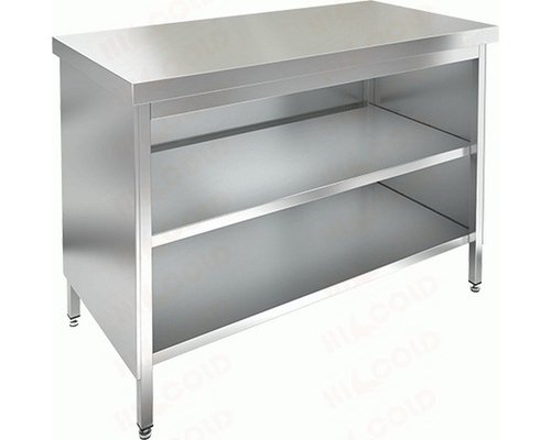 Стол центральный, закрытый с трёх сторон, с полкой НСЗО-15/7