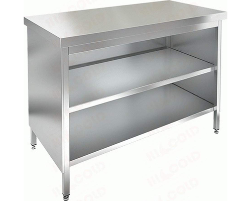 Стол центральный, закрытый с трёх сторон, с полкой НСЗО-18/7