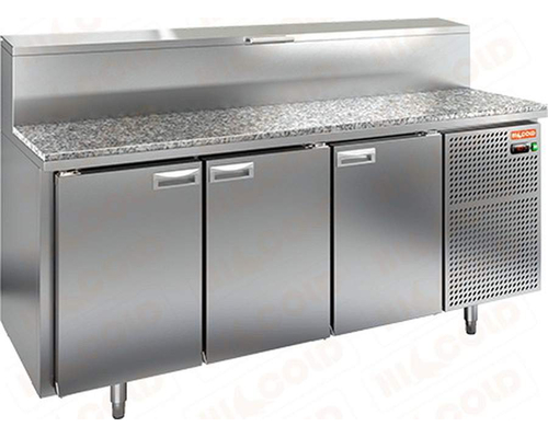 Стол холодильный для пиццы HiCold PZ2-111/GN (каменная столешница)