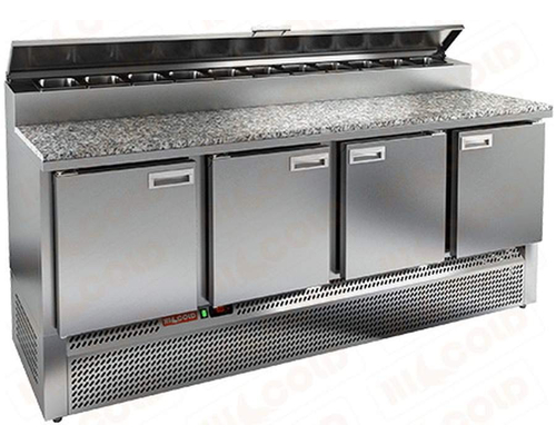 Стол холодильный для пиццы HiCold PZE1-1111/GN (каменная столешница)