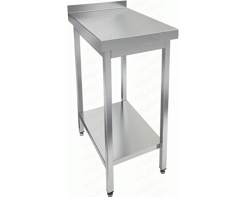 Стол пристенный с бортом и полкой НСО-7/7БП