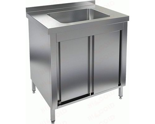 Стол закрытый с одной моечной ванной НСЗК1М-8/6Б