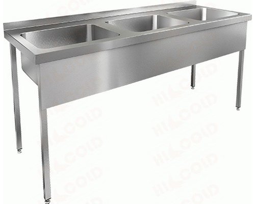 Ванна моечная цельнотянутая НСО3М-16/6Б с тремя мойками