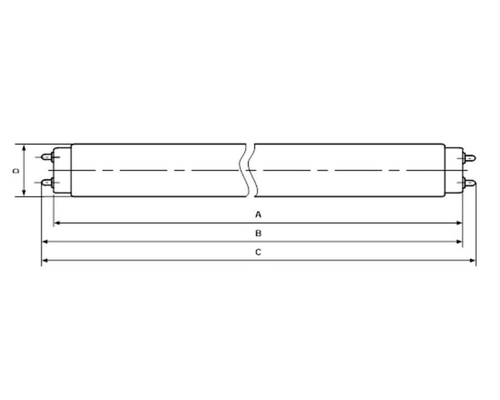 Лампа бактерицидная UVC 15W G13 Ledvance TIBERA Лампа бактерицидная UVC 15W G13 Ledvance TIBERA