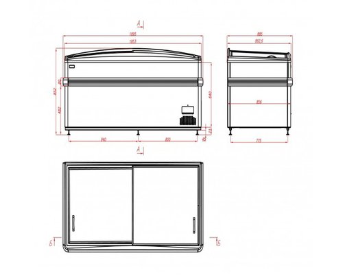Ларь-бонета ITON Eagle M 180Т (торец)