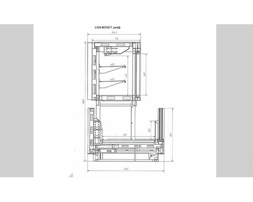Морозильный шкаф Lida Bonet М 2,5