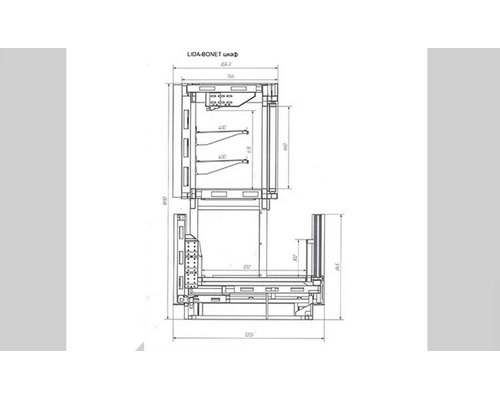Морозильный шкаф Lida Bonet М 3,75