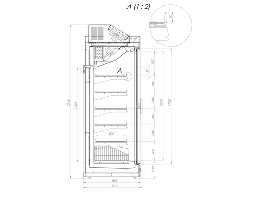 Шкаф морозильный PLANAI 250 НТ (2 кассеты)