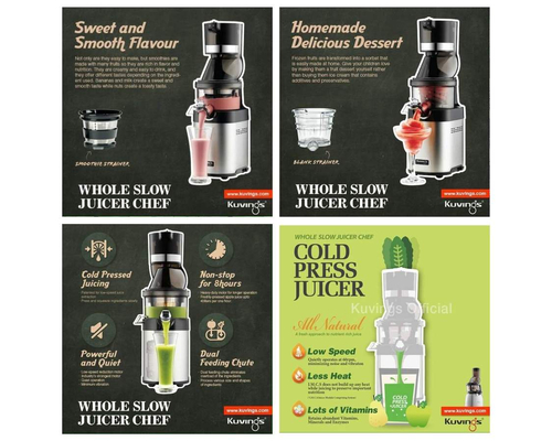 Шнековая соковыжималка Kuvings Whole Slow Juicer Chef CS600