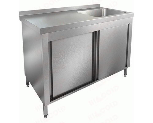 Стол закрытый с одной моечной ванной НСЗК1М-9/6БП(БЛ)