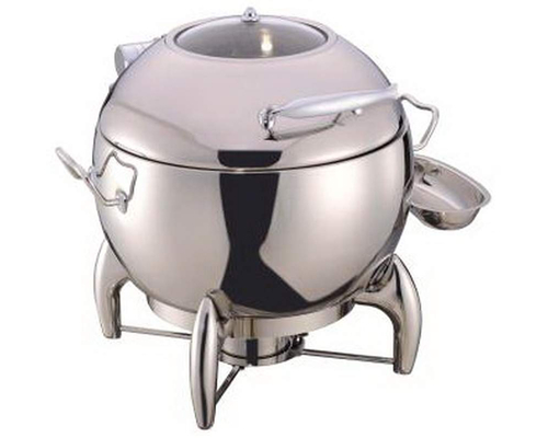 Чафин диш круглый со стеклянной крышкой 11 л MVQ 10-11L