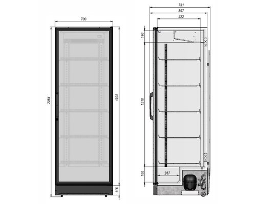 Холодильный шкаф Briskly R ONE 7