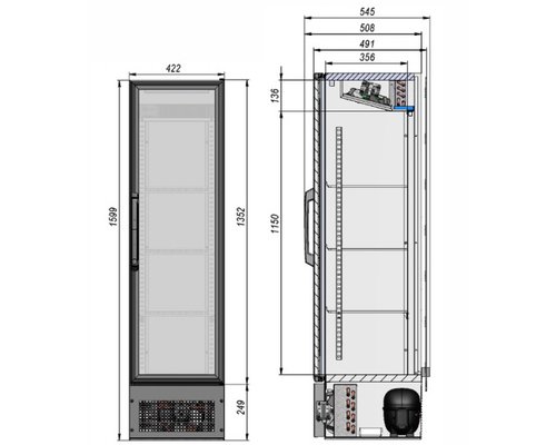 Холодильный шкаф Briskly R ZERO 1