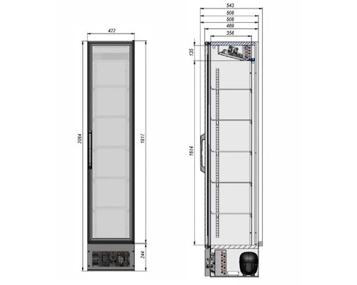 Холодильный шкаф Briskly R ZERO 2