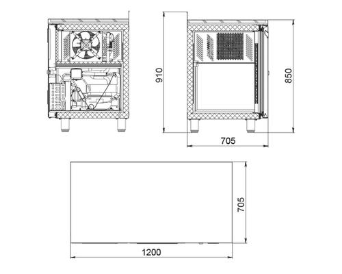 Холодильный стол Polair TB2GN-SC