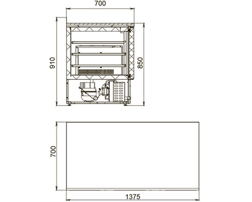 Холодильный стол Polair TMi3GN-G