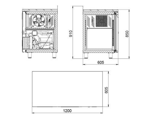 Холодильный стол TM2-GС