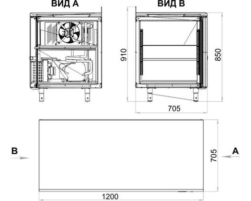 Холодильный стол TM2GN-G