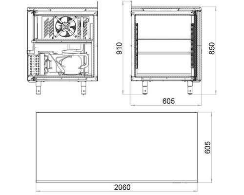 Холодильный стол TM4-G