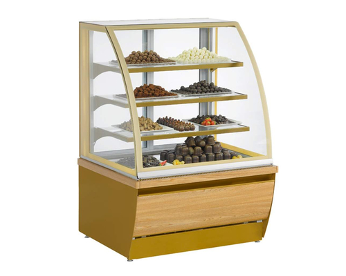 Кондитерский прилавок Norpe AIDA-90-M (золотистый)