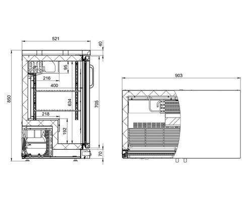 Барный холодильный шкаф Polair TD102-Grande