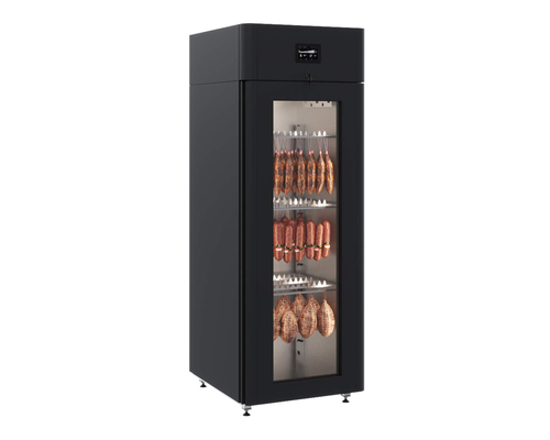 Холодильный шкаф Polair CS107 Salami blaсk (со стеклянной дверью)