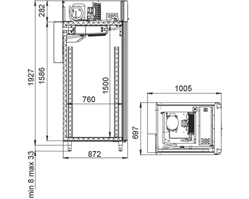 Холодильный шкаф Polair CS107 Salami (со стеклянной дверью)