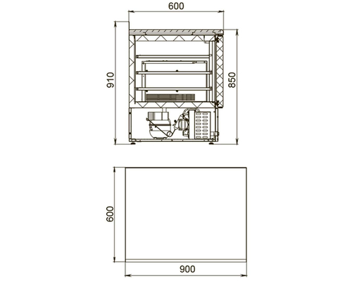 Холодильный стол Polair TMi2-G