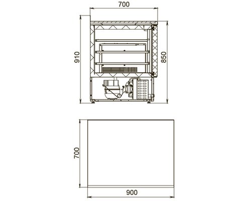 Холодильный стол Polair TMi2GN-G