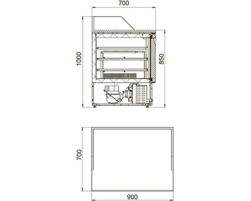 Холодильный стол Polair TMi2GNpizza-G