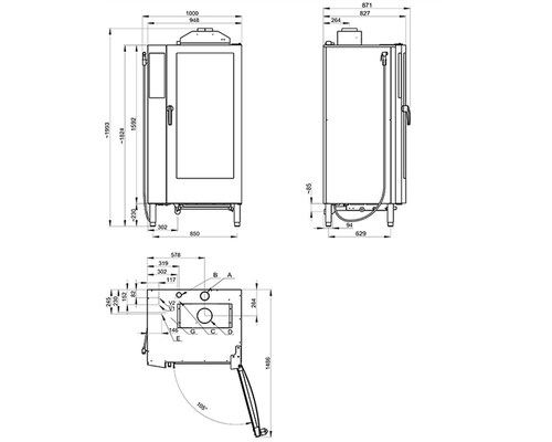 Пароконвектомат Retigo B2011IG VISION II (инжектор)