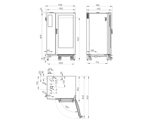 Пароконвектомат Retigo B2021B VISION II (бойлер)