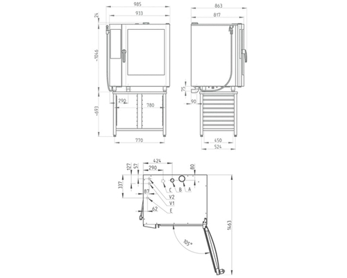 Пароконвектомат Retigo O1011BC VISION II (бойлер)