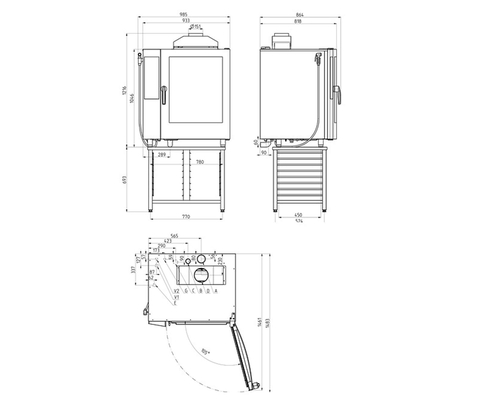 Пароконвектомат Retigo O1011G VISION II (инжектор)
