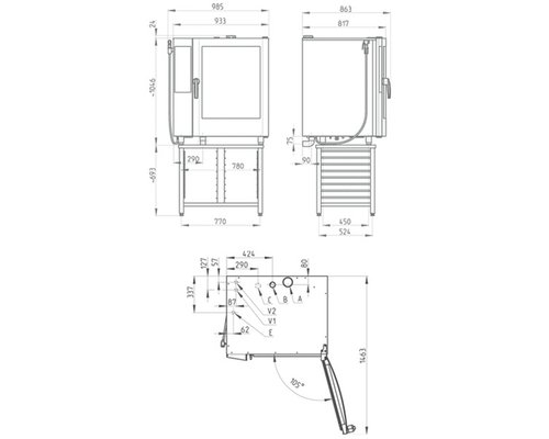 Пароконвектомат Retigo O1011IC VISION II (инжектор)