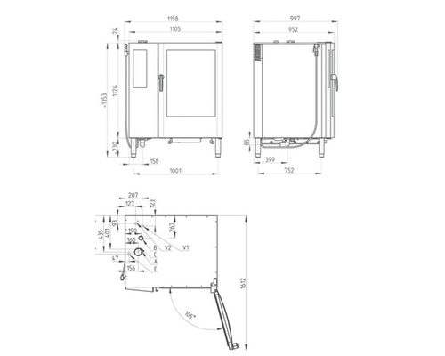 Пароконвектомат Retigo O1221IC VISION II (инжектор)