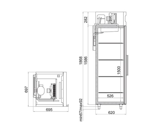 Шкаф холодильный Polair CB105-S