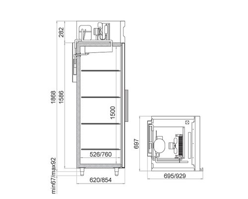Шкаф холодильный Polair CM107-S