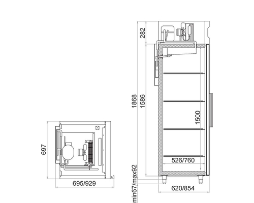 Шкаф холодильный Polair CV105-S
