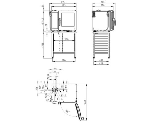 Шкаф пекарский Retigo DM623