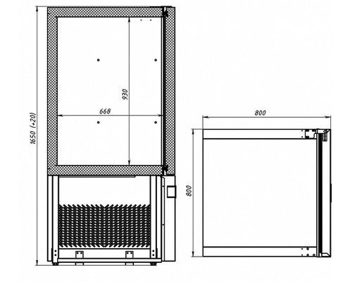 Шкаф шоковой заморозки Polair CR10-G